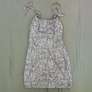 SHEIN Black and White Polka Dot Dress